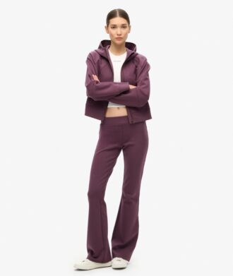 Pantalones jogger acampanados de talle bajo Sport Tech