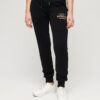 Pantalones jogger ajustados con logotipo metálico de lujo