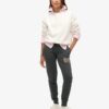 Pantalones jogger ajustados con logotipo metálico de lujo