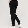 Pantalones jogger ajustados con logotipo metálico de lujo