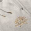 Pantalones jogger ajustados con logotipo metálico de lujo