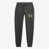 Pantalones jogger ajustados con logotipo metálico de lujo
