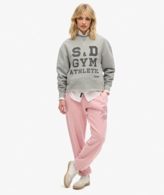 Pantalones jogger con estampado gráfico y lavado Vintage de Athletic Essentials