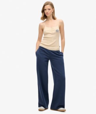 Pantalones jogger rectos con lavado Vintage