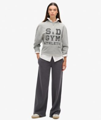 Pantalones jogger rectos con lavado Vintage
