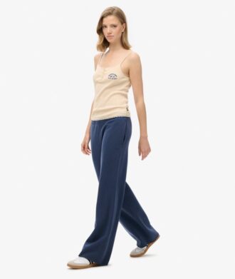 Pantalones jogger rectos con lavado Vintage
