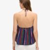 Partes de arriba halter estampadas de playa