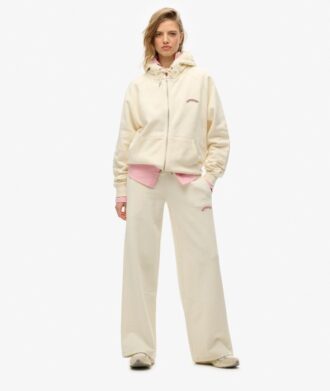 Sudadera con capucha, cremallera y mangas raglán oversize con el logotipo Essential