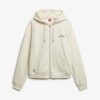 Sudadera con capucha, cremallera y mangas raglán oversize con el logotipo Essential