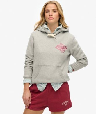 Sudadera con capucha metálica deportiva