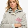 Sudadera con capucha metálica deportiva