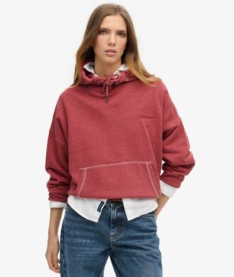 Sudadera con capucha teñida con el logotipo Essential