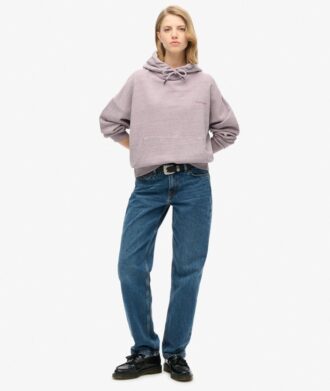 Sudadera con capucha teñida con el logotipo Essential