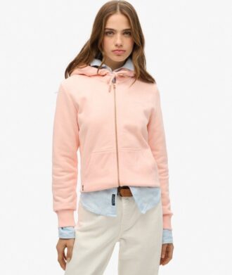 Sudadera con capucha y cremallera con el logotipo Essential