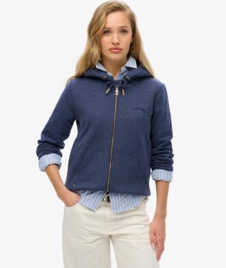 Sudadera con capucha y cremallera con el logotipo Essential