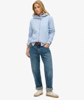 Sudadera con capucha y cremallera con el logotipo Essential