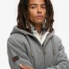 Sudadera con capucha y cremallera con forro Borg
