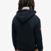 Sudadera con capucha y cremallera con forro Borg