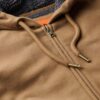 Sudadera con capucha y cremallera con forro Borg