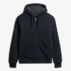 Sudadera con capucha y cremallera con forro Borg