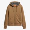 Sudadera con capucha y cremallera con forro Borg