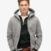Sudadera con capucha y cremallera con logotipo Essential