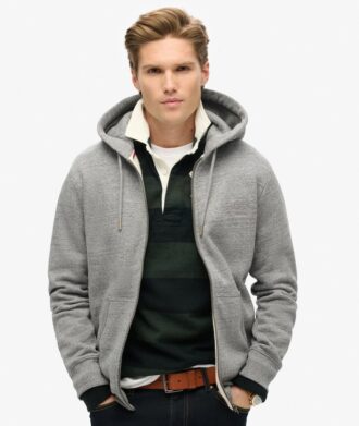 Sudadera con capucha y cremallera con logotipo Essential