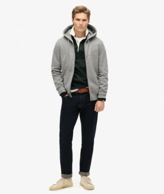 Sudadera con capucha y cremallera con logotipo Essential