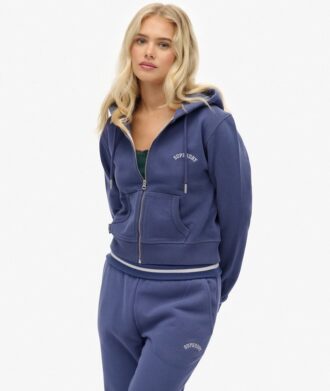 Sudadera con capucha y cremallera corta con el logotipo Essential