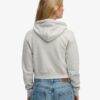 Sudadera con capucha y cremallera corta con el logotipo Essential