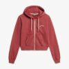 Sudadera con capucha y cremallera corta con el logotipo Essential