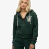 Sudadera con capucha y cremallera corta y holgada Athletic Essentials