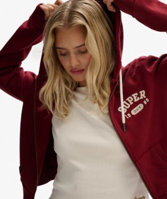 Sudadera con capucha y cremallera corta y holgada Athletic Essentials