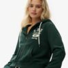 Sudadera con capucha y cremallera corta y holgada Athletic Essentials