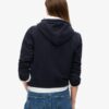 Sudadera con capucha y cremallera corta y holgada Athletic Essentials
