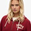 Sudadera con capucha y cremallera corta y holgada Athletic Essentials