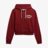 Sudadera con capucha y cremallera corta y holgada Athletic Essentials