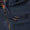 Sudadera con capucha y cremallera lavada con el logotipo de Essential Sudadera con capucha y cremallera lavada con el logotipo de Essential