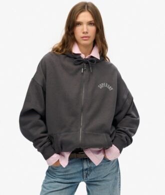 Sudadera con capucha y cremallera oversize de la colección Athletic Essentials