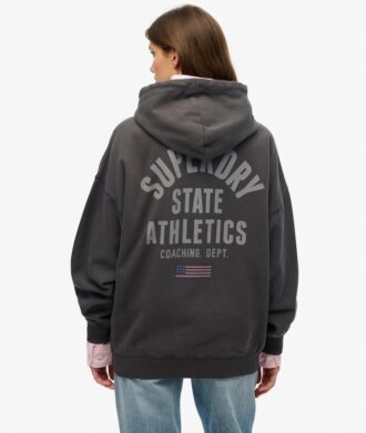 Sudadera con capucha y cremallera oversize de la colección Athletic Essentials
