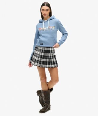 Sudadera con capucha y estampado del logotipo del arcoíris
