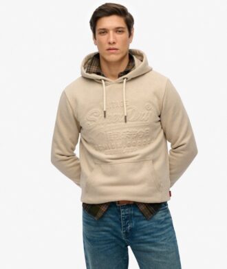 Sudadera con capucha y estampado en relieve