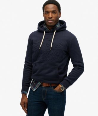 Sudadera con capucha y estampado en relieve