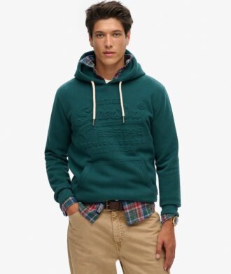 Sudadera con capucha y estampado en relieve