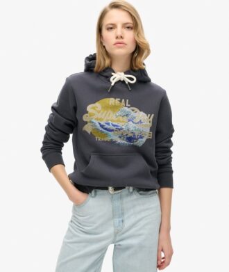 Sudadera con capucha y gráfico del logotipo Tokyo Vintage Vintage