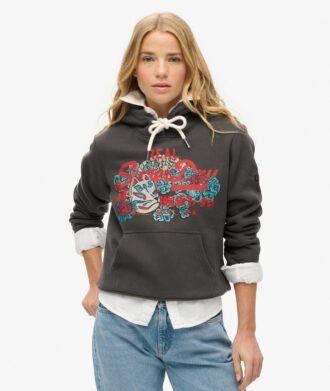Sudadera con capucha y gráfico del logotipo Tokyo Vintage Vintage