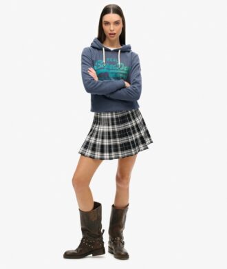 Sudadera con capucha y gráfico del logotipo Vintage en tonos
