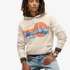 Sudadera con capucha y rayas gráficas Outdoor