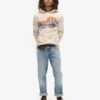 Sudadera con capucha y rayas gráficas Outdoor