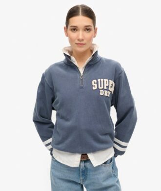 Sudadera con media cremallera y apliques Athletic Essentials